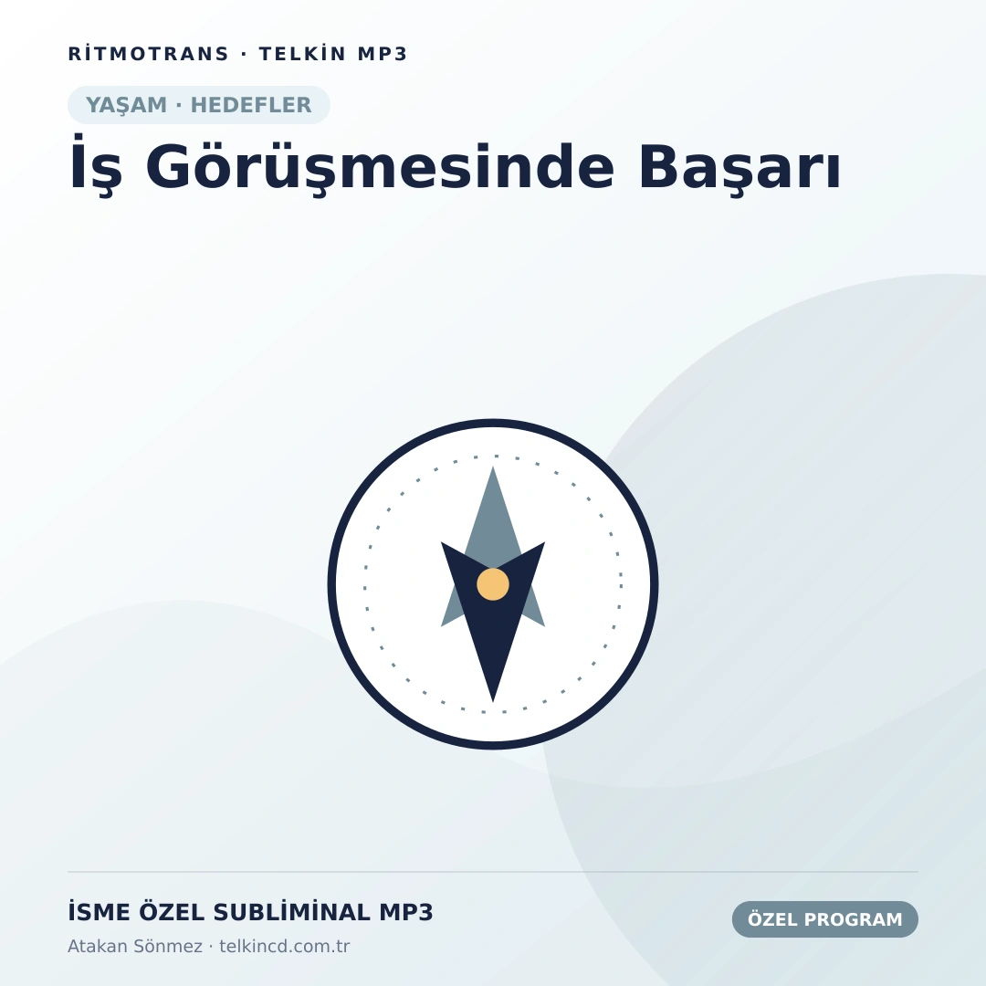 İş Görüşmesinde Başarı | İsme Özel Telkin MP3