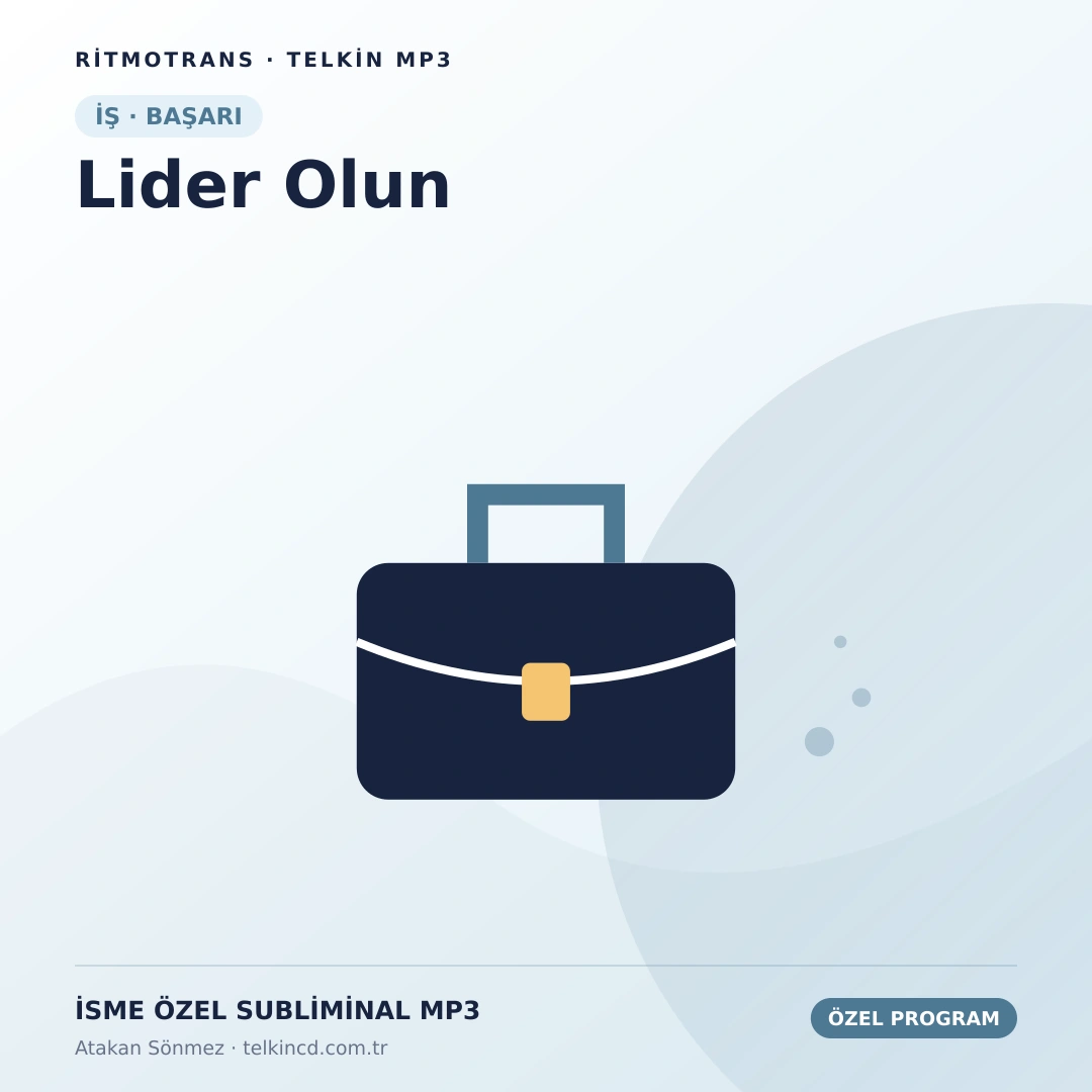 Lider Olun | İsme Özel Telkin MP3