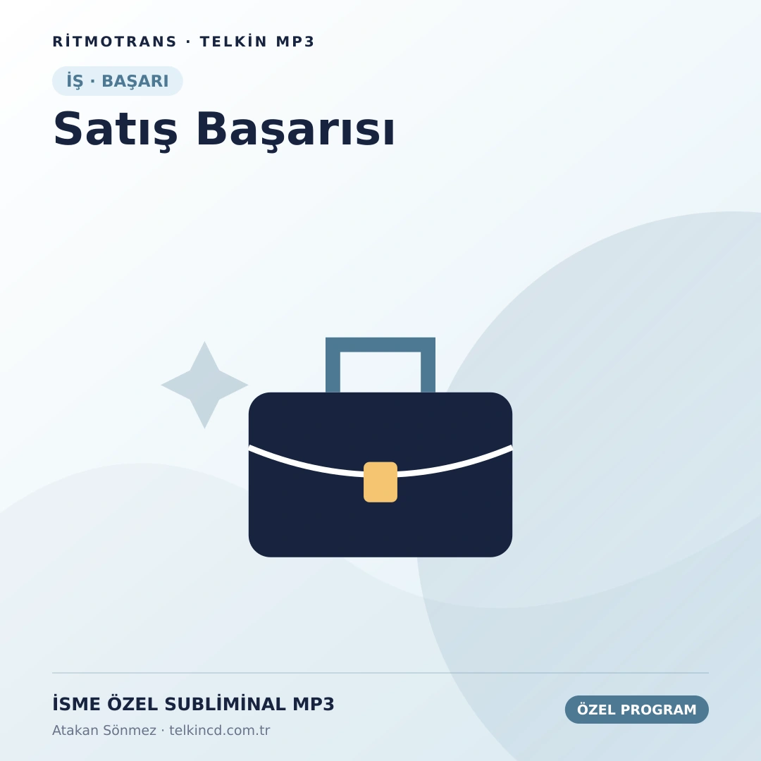 Satış Başarısı | İsme Özel Telkin MP3