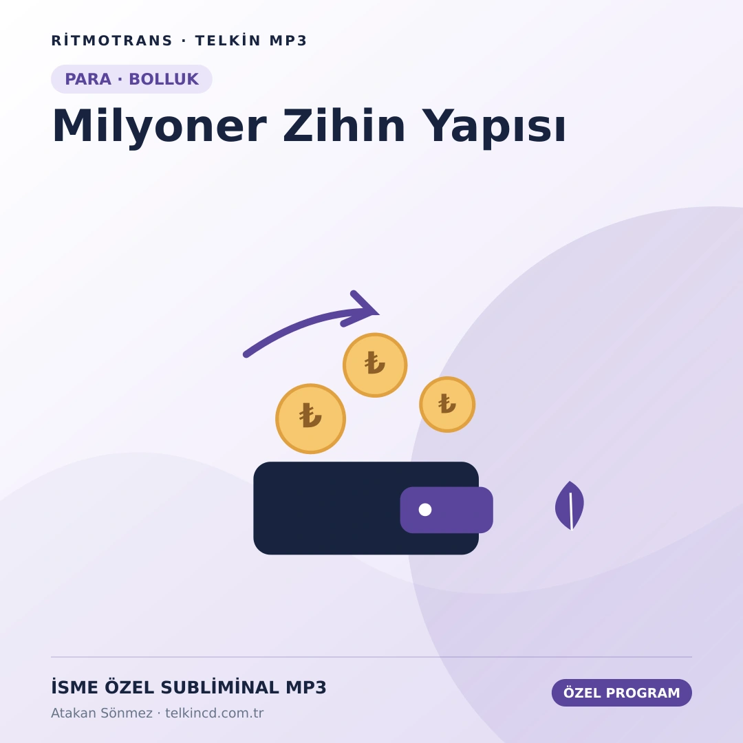 Milyoner Zihin Yapısı | İsme Özel Telkin MP3