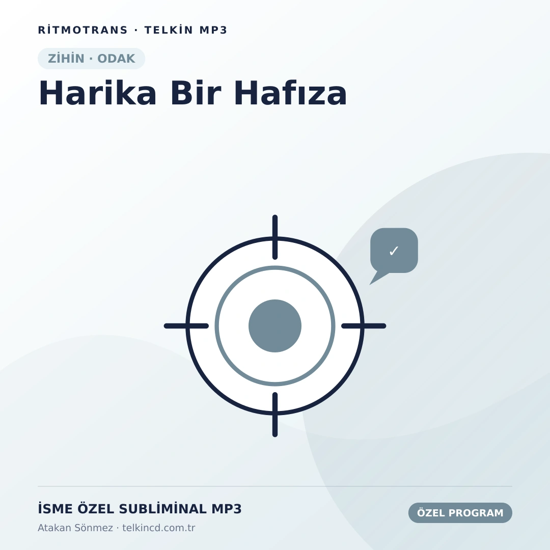 Harika Bir Hafıza | İsme Özel Telkin MP3