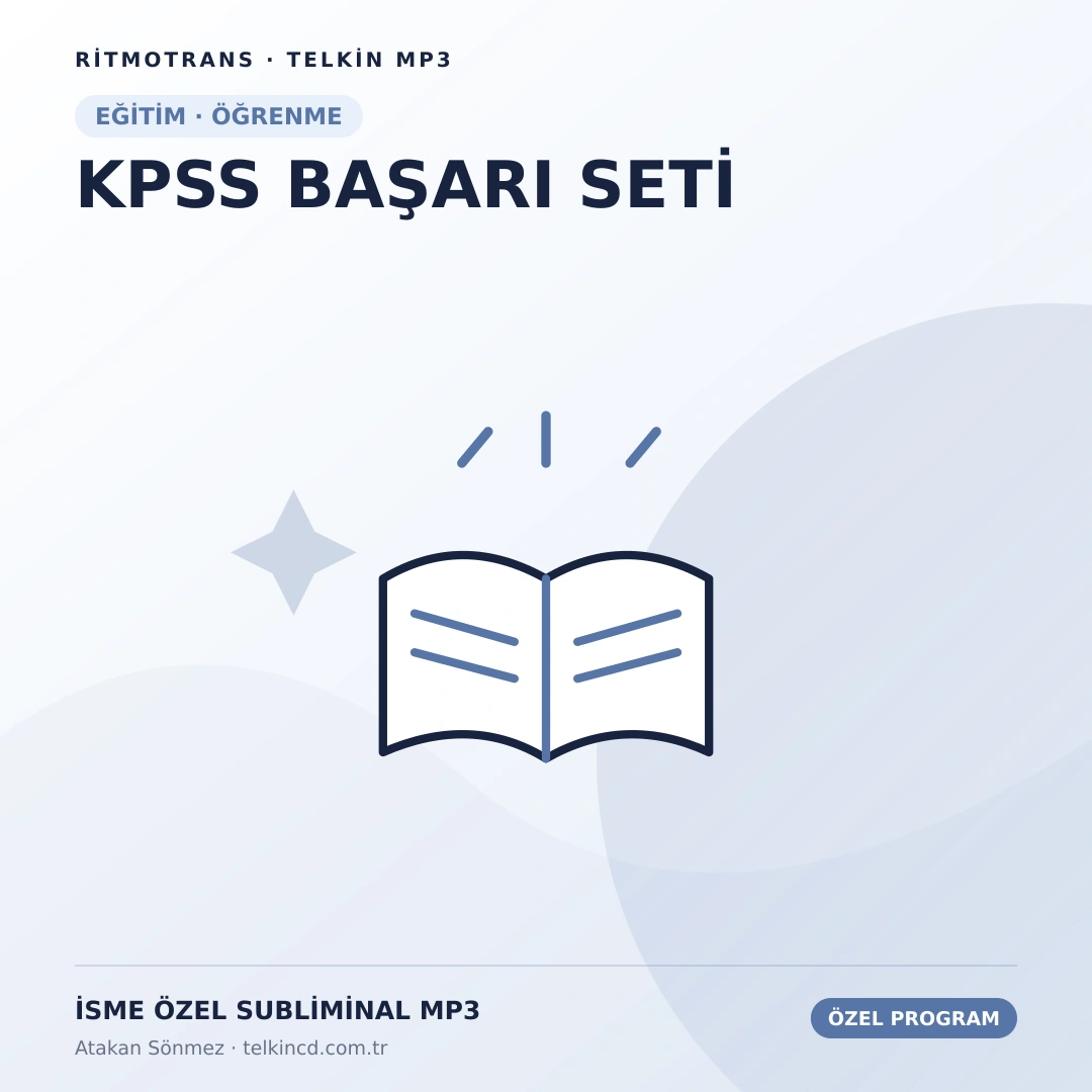 KPSS BAŞARI SETİ | İsme Özel Telkin MP3