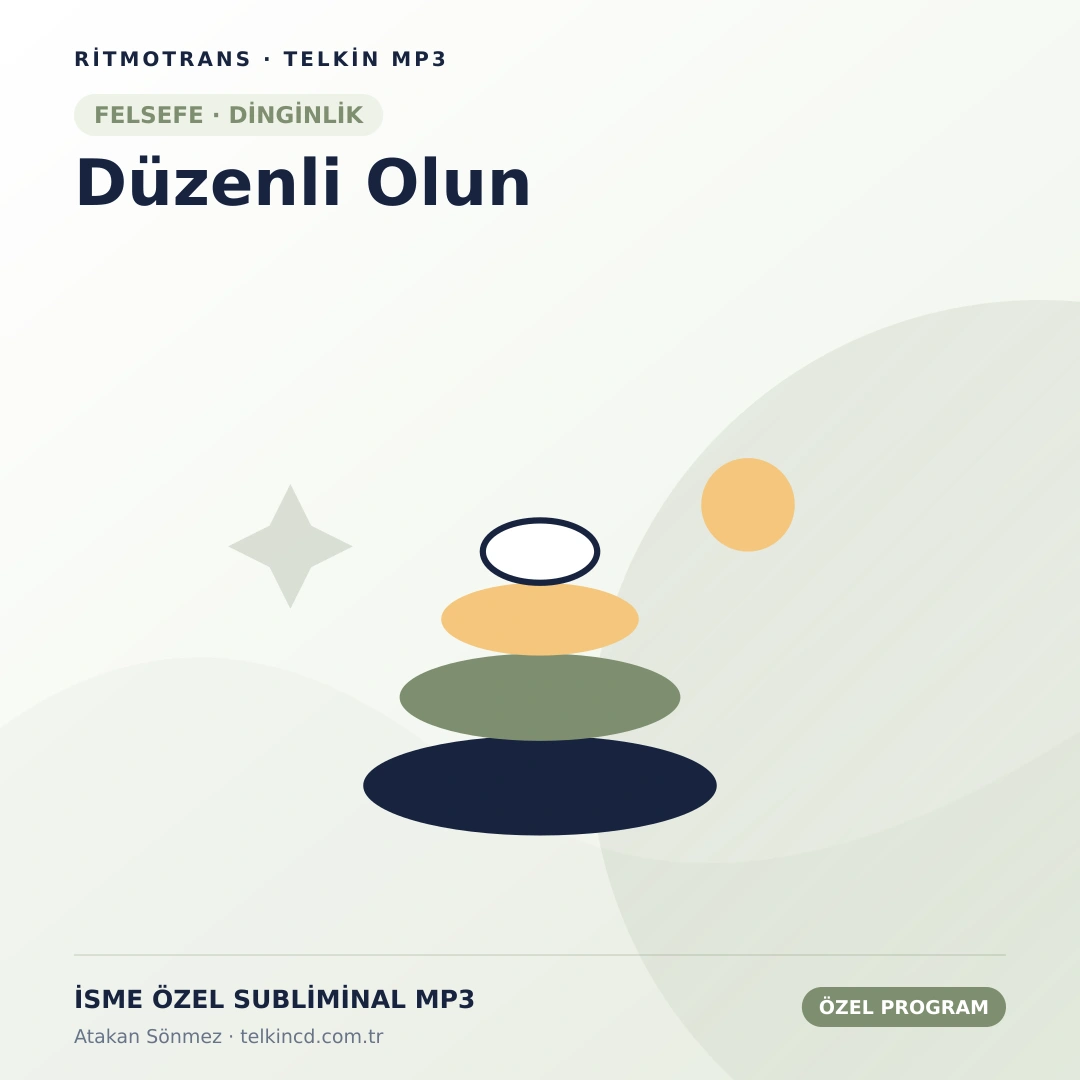 Düzenli Olun | İsme Özel Telkin MP3