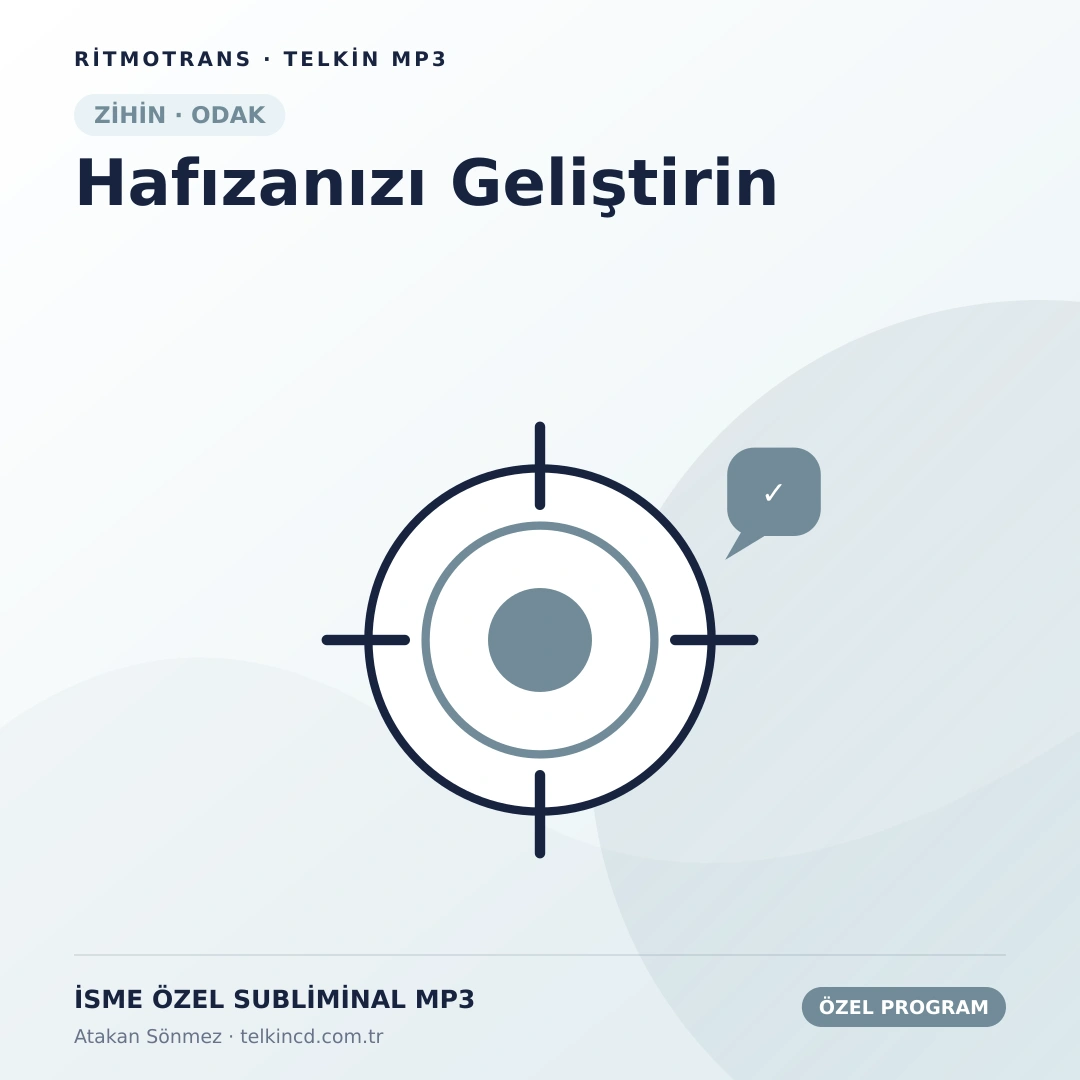 Hafızanızı Geliştirin | İsme Özel Telkin MP3