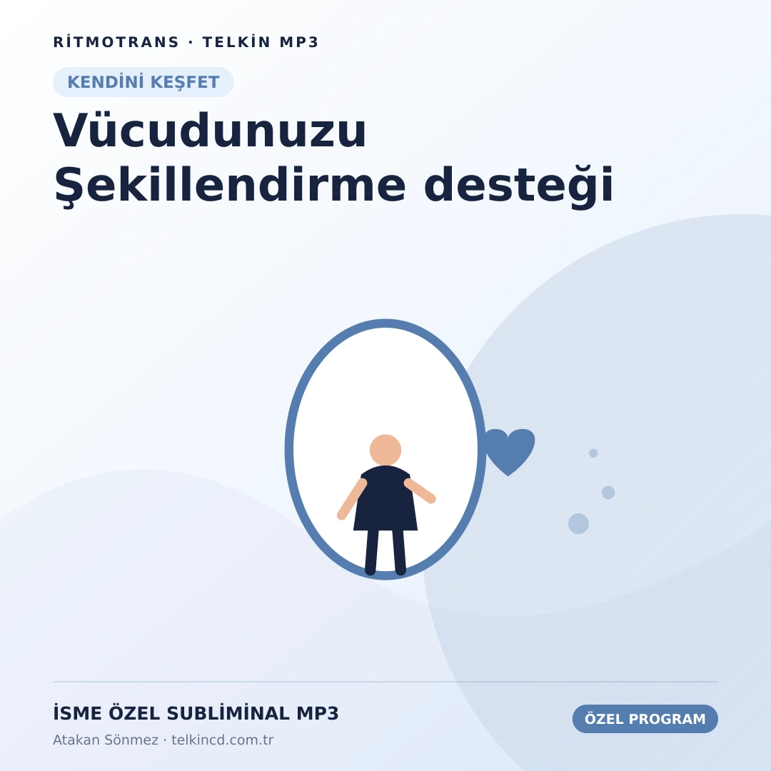 Vücudunuzu Şekillendirme desteği | İsme Özel Telkin MP3