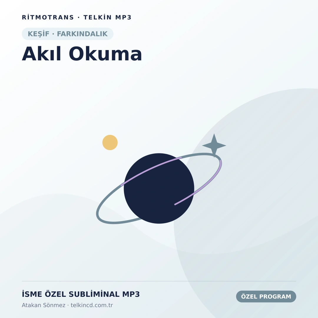 Akıl Okuma | İsme Özel Telkin MP3