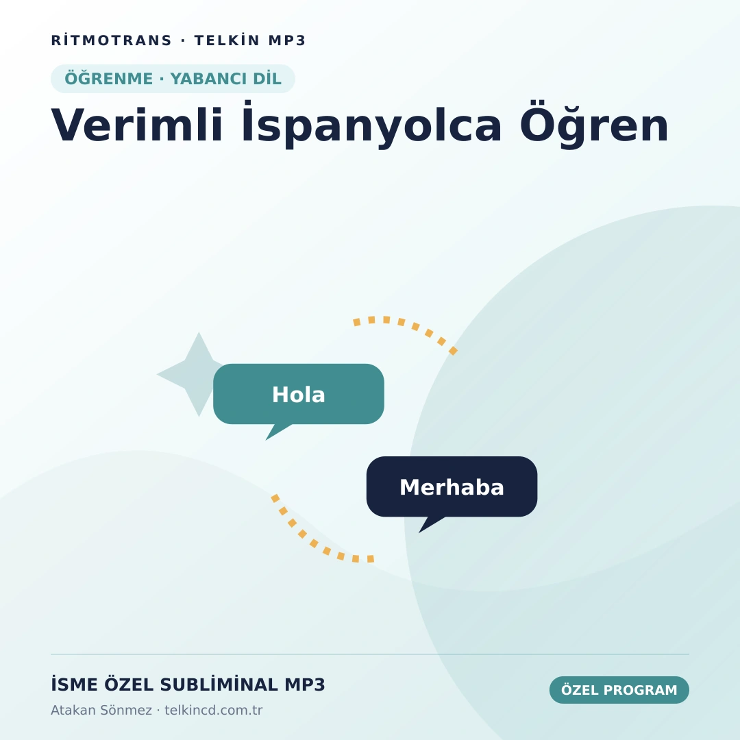 Verimli İspanyolca Öğren | İsme Özel Telkin MP3
