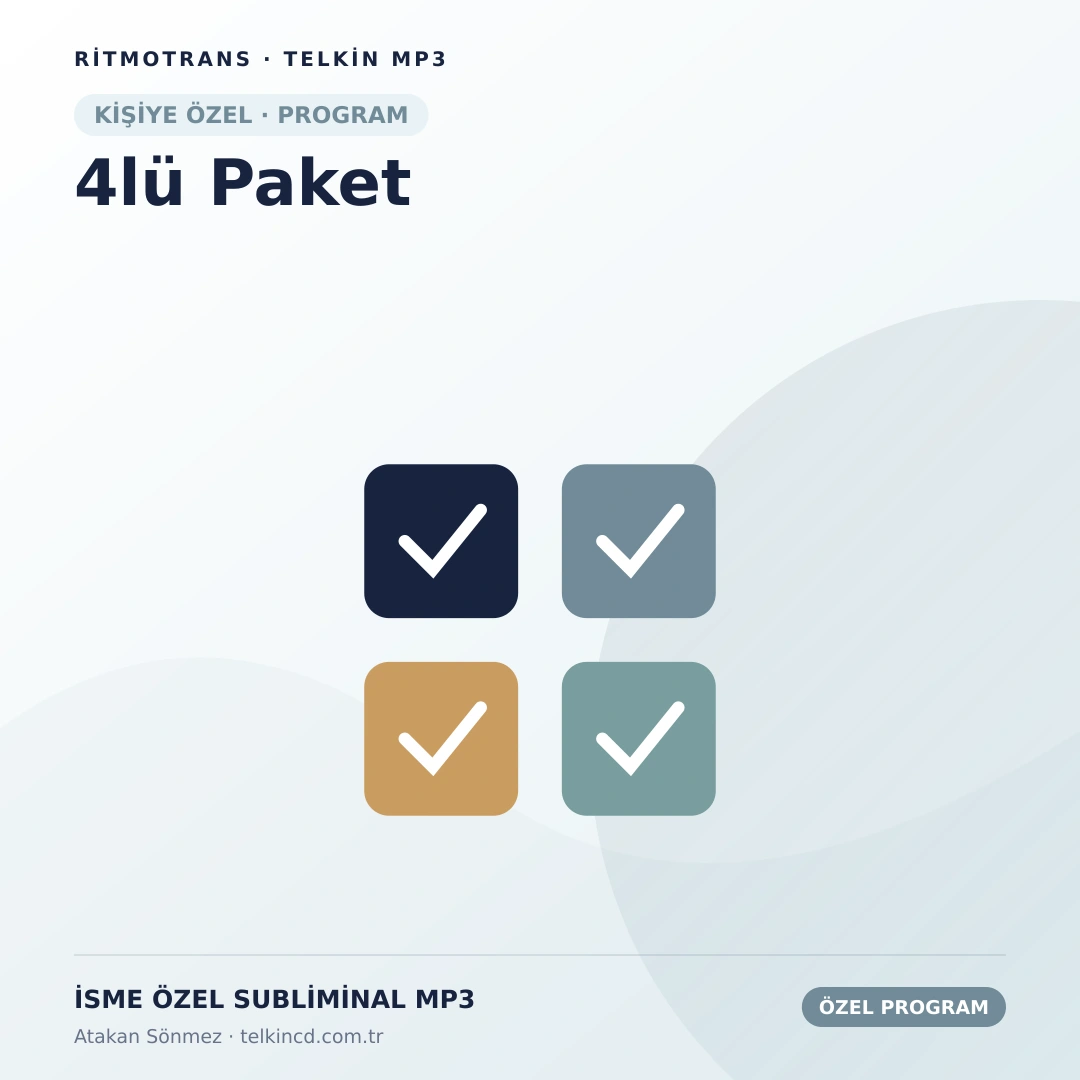 4lü Paket | İsme Özel Telkin MP3