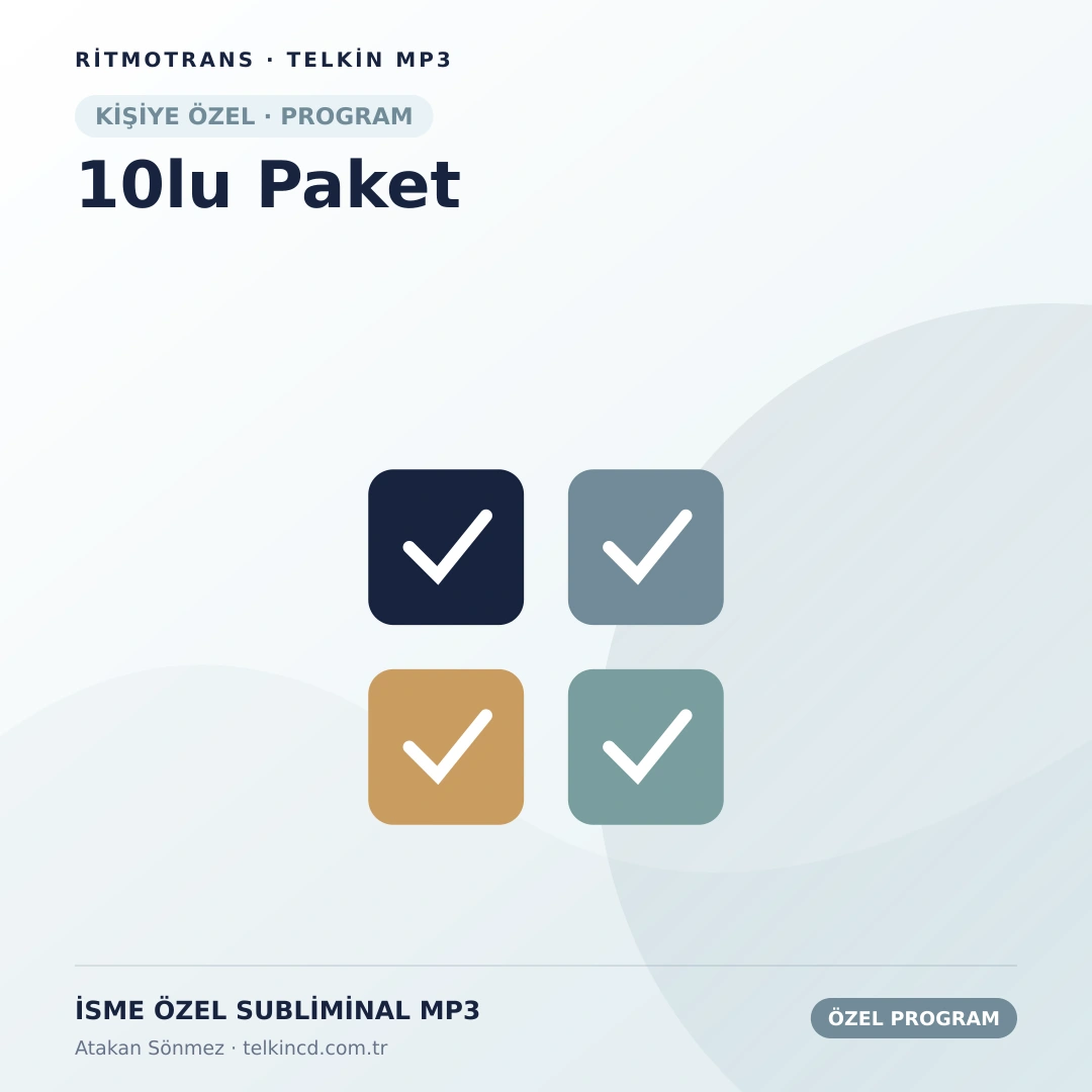 10lu Paket | İsme Özel Telkin MP3
