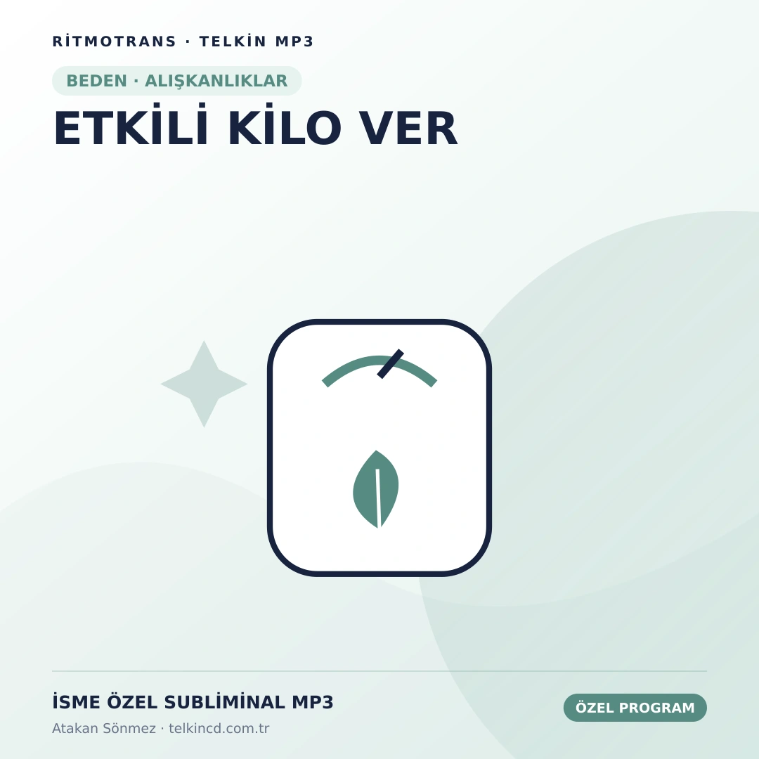 ETKİLİ KİLO VER | İsme Özel Telkin MP3