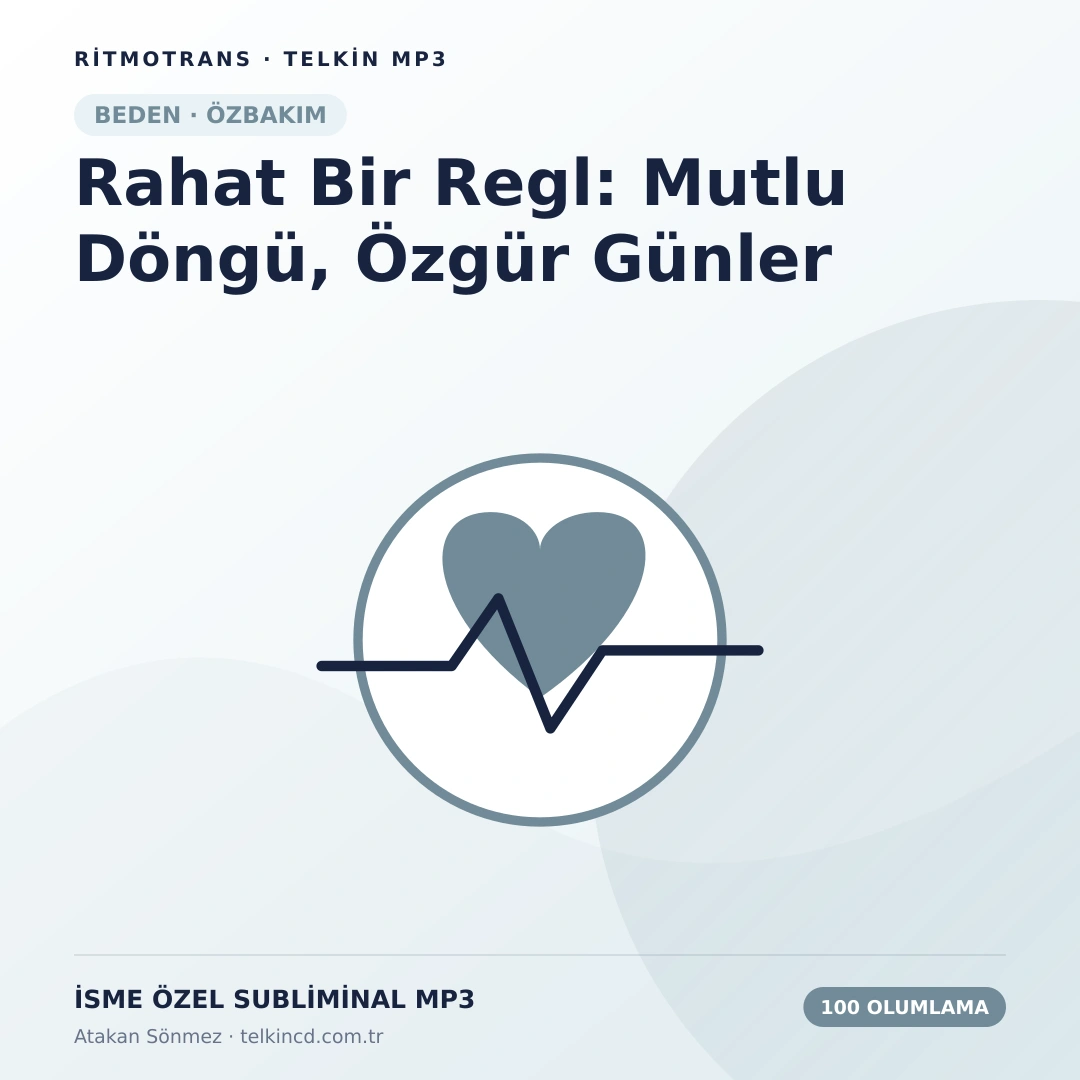 Rahat Bir Regl: Mutlu Döngü, Özgür Günler 100 Olumlamalı | İsme Özel Telkin MP3