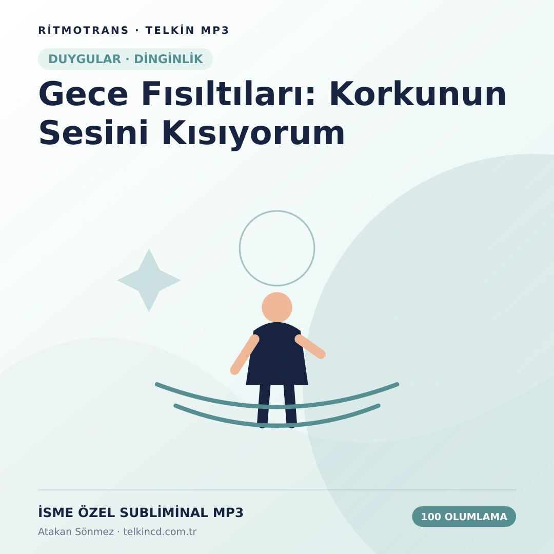 Gece Fısıltıları: Korkunun Sesini Kısıyorum 100 Olumlamalı | İsme Özel Telkin MP3