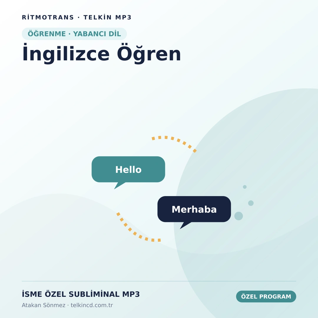 İngilizce Öğren | İsme Özel Telkin MP3