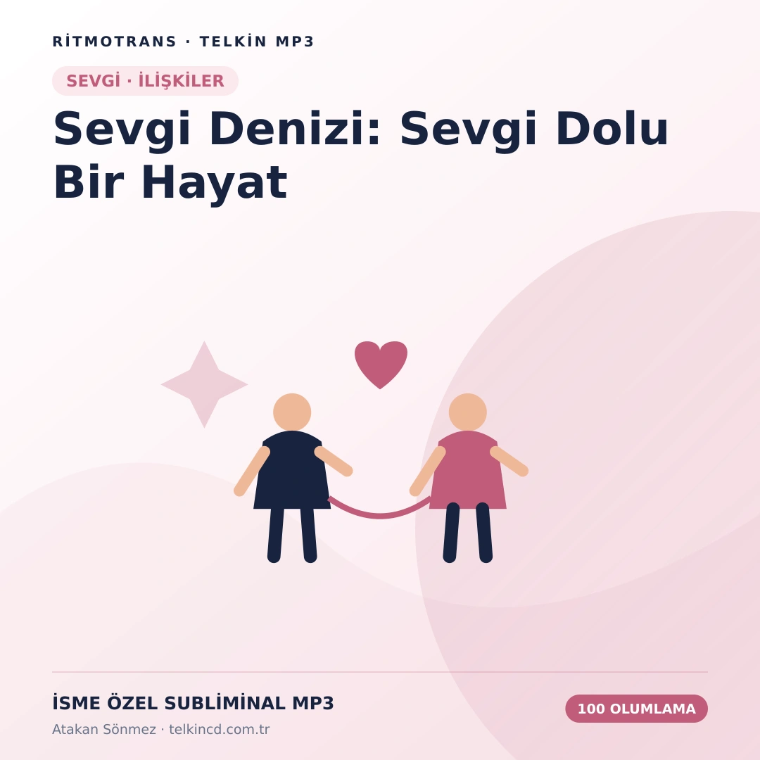 Sevgi Denizi: Sevgi Dolu Bir Hayat 100 Olumlamalı | İsme Özel Telkin MP3