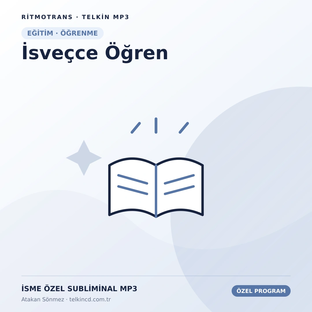 İsveçce Öğren | İsme Özel Telkin MP3
