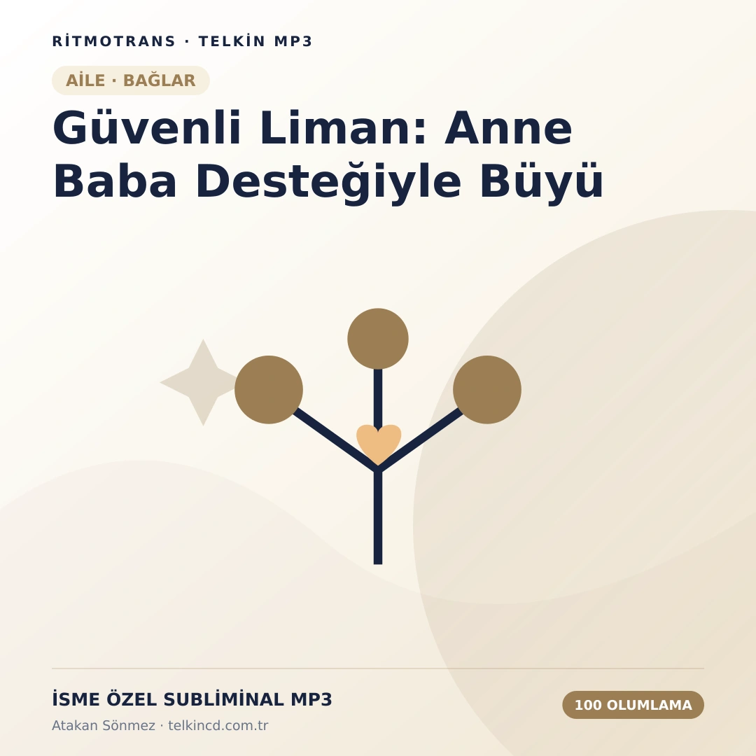 Güvenli Liman: Anne Baba Desteğiyle Büyü 100 Olumlamalı | İsme Özel Telkin MP3