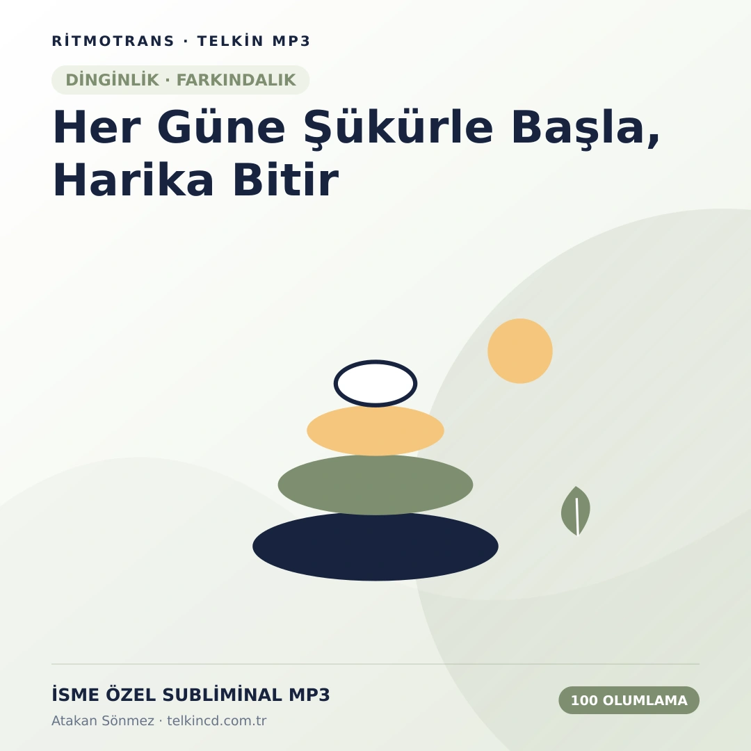 Her Güne Şükürle Başla, Harika Bitir 100 Olumlamalı | İsme Özel Telkin MP3