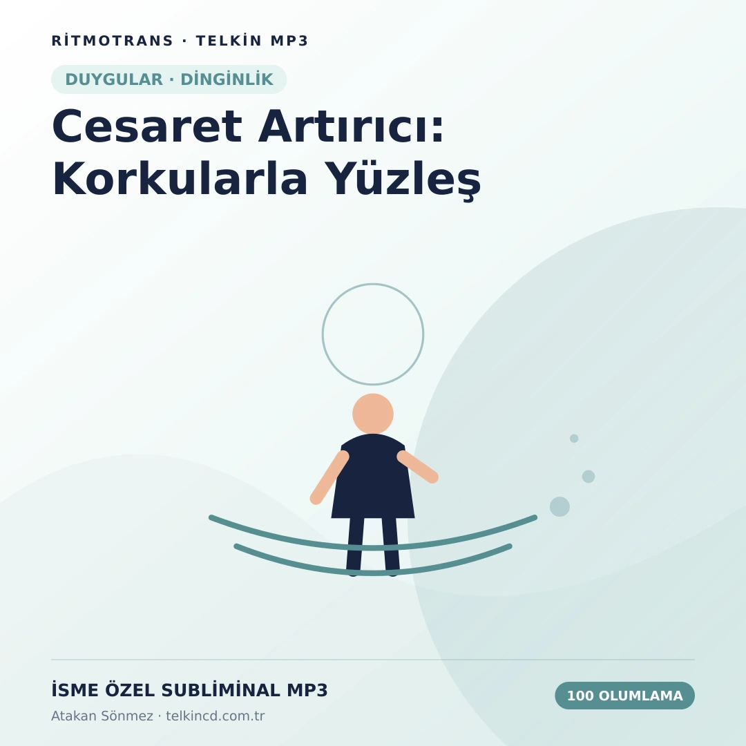Cesaret Artırıcı: Korkularla Yüzleş 100 Olumlamalı | İsme Özel Telkin MP3