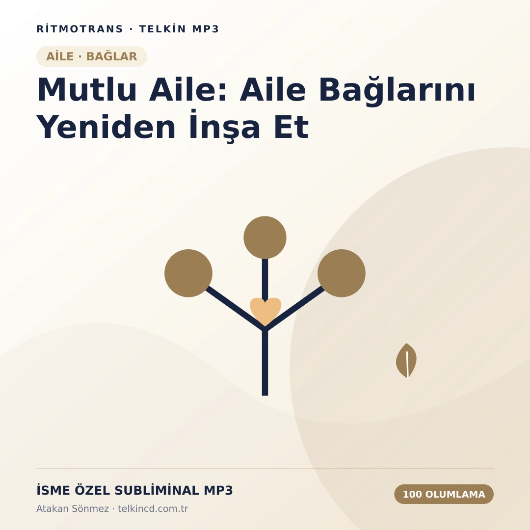 Mutlu Aile: Aile Bağlarını Yeniden İnşa Et 100 Olumlamalı | İsme Özel Telkin MP3