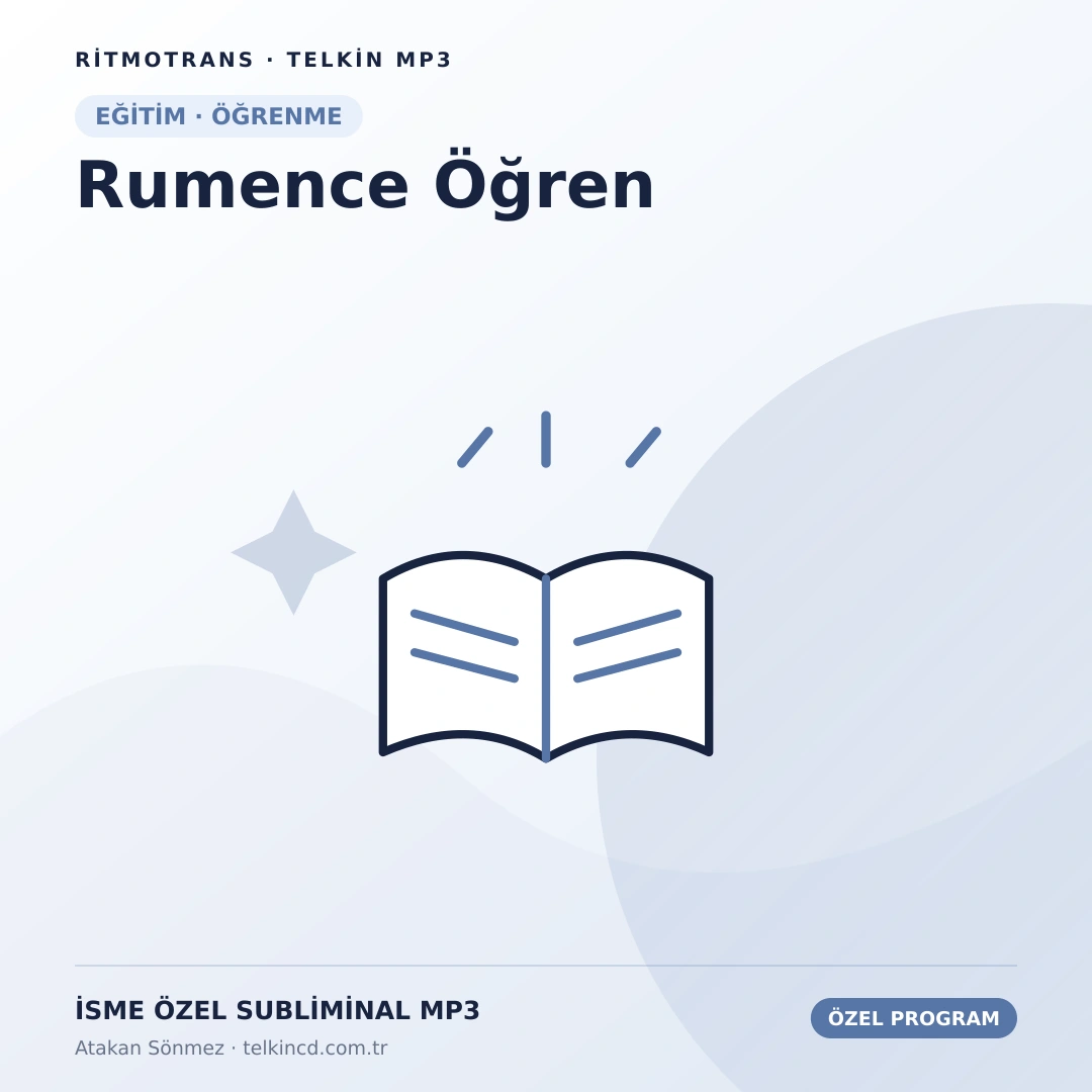 Rumence Öğren | İsme Özel Telkin MP3