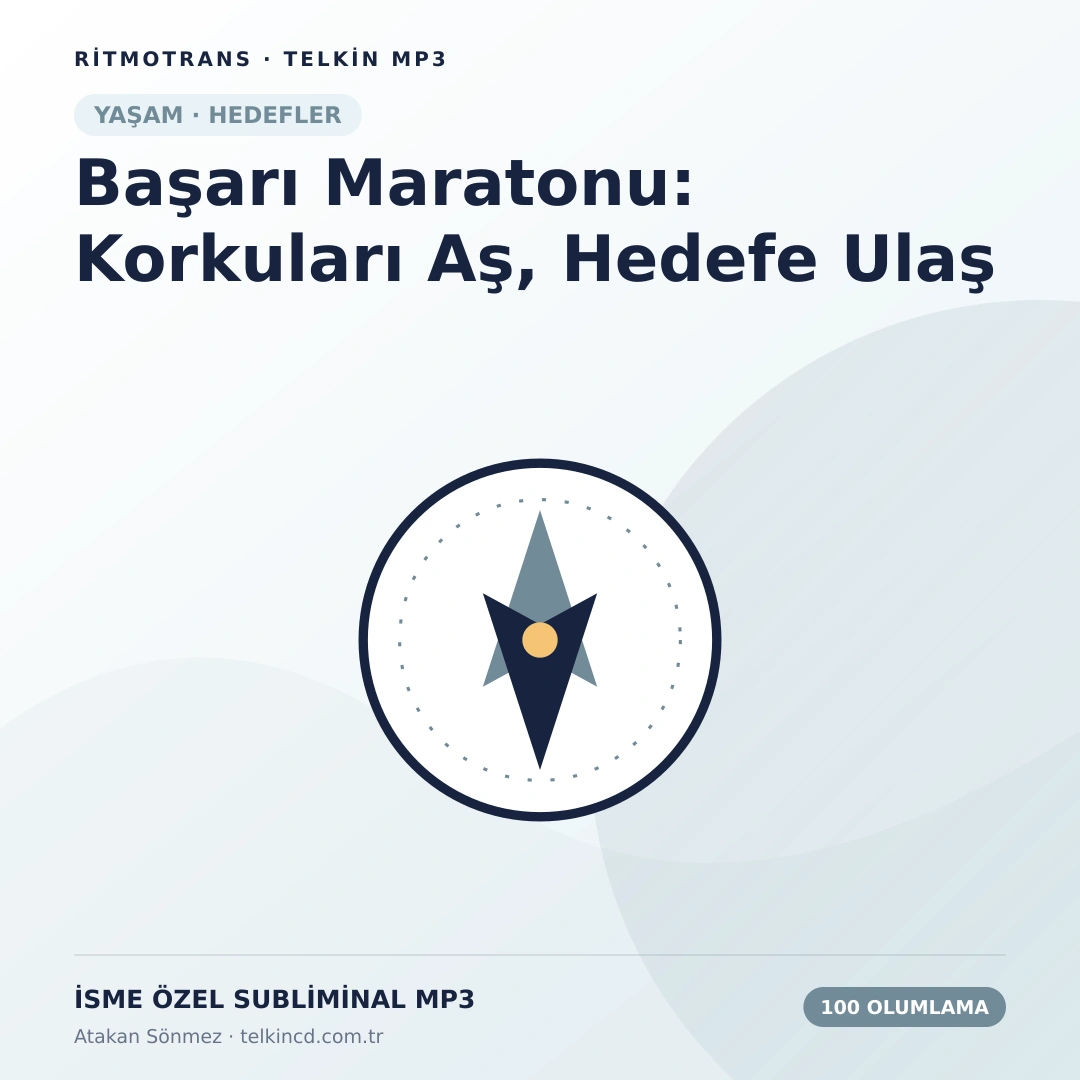 Başarı Maratonu: Korkuları Aş, Hedefe Ulaş 100 Olumlamalı | İsme Özel Telkin MP3