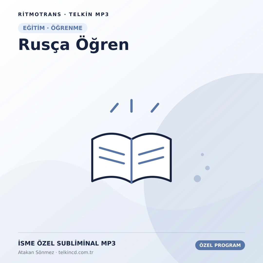 Rusça Öğren | İsme Özel Telkin MP3