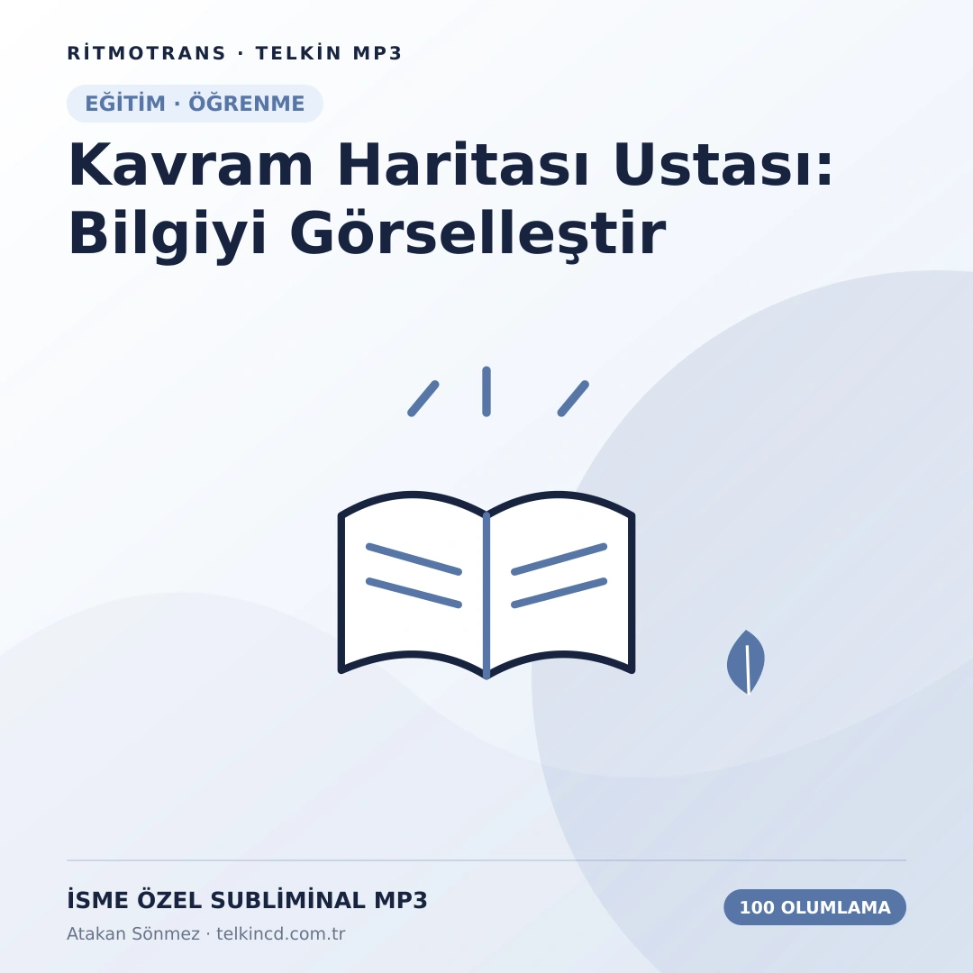 Kavram Haritası Ustası: Bilgiyi Görselleştir 100 Olumlamalı | İsme Özel Telkin MP3