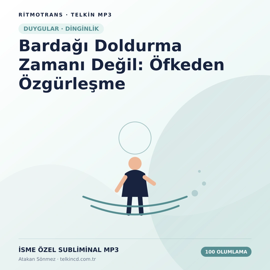 Bardağı Doldurma Zamanı Değil: Öfkeden Özgürleşme 100 Olumlamalı | İsme Özel Telkin MP3