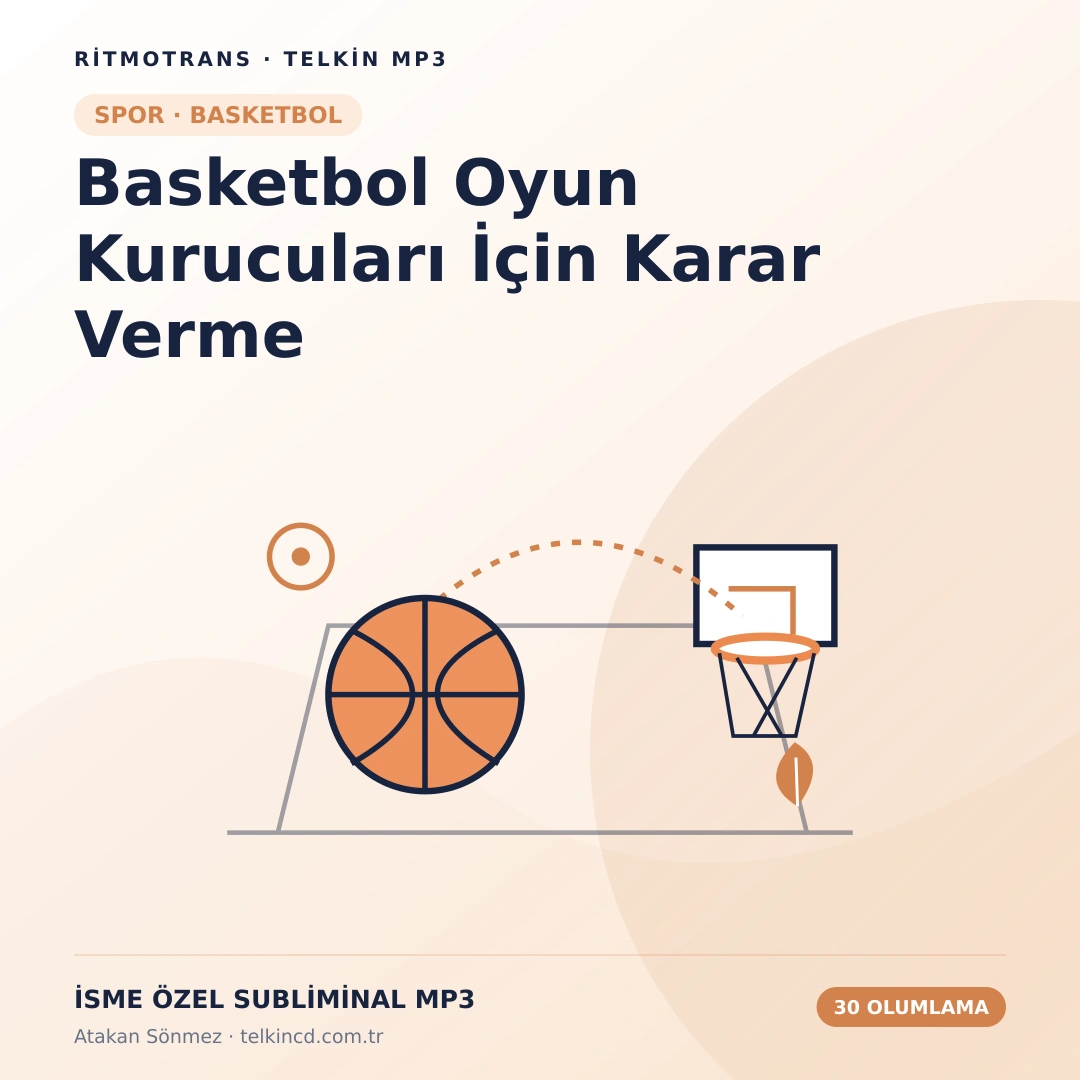 Basketbol Oyun Kurucuları İçin Karar Verme | 30 Olumlamalı İsme Özel Telkin MP3