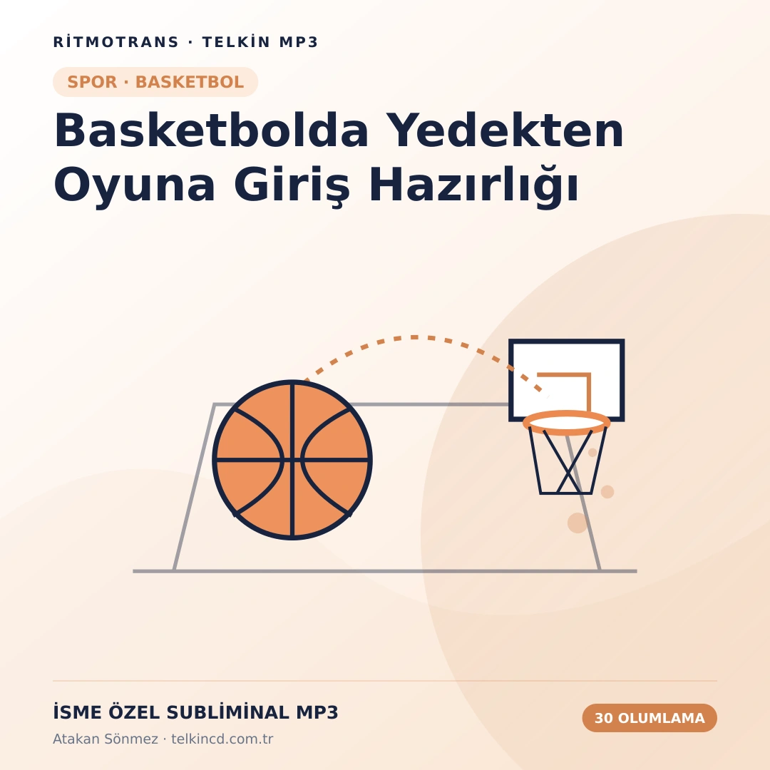 Basketbolda Yedekten Oyuna Giriş Hazırlığı | 30 Olumlamalı İsme Özel Telkin MP3