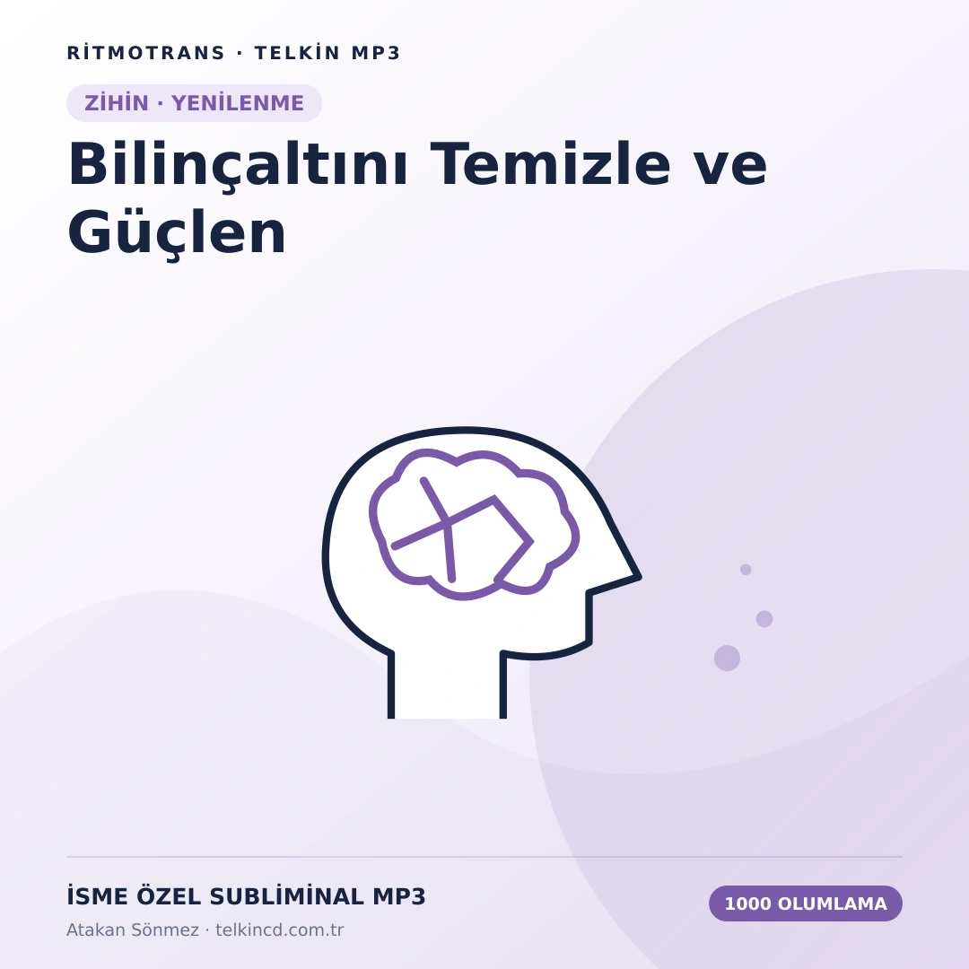 Bilinçaltını Temizle ve Güçlen 1000 Güçlü Olumlamalı | İsme Özel Telkin MP3