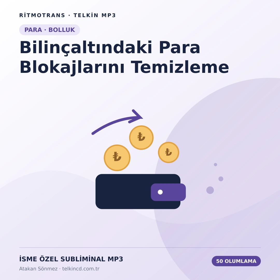 Bilinçaltındaki Para Blokajlarını Temizleme 50 Olumlamalı | İsme Özel Telkin MP3