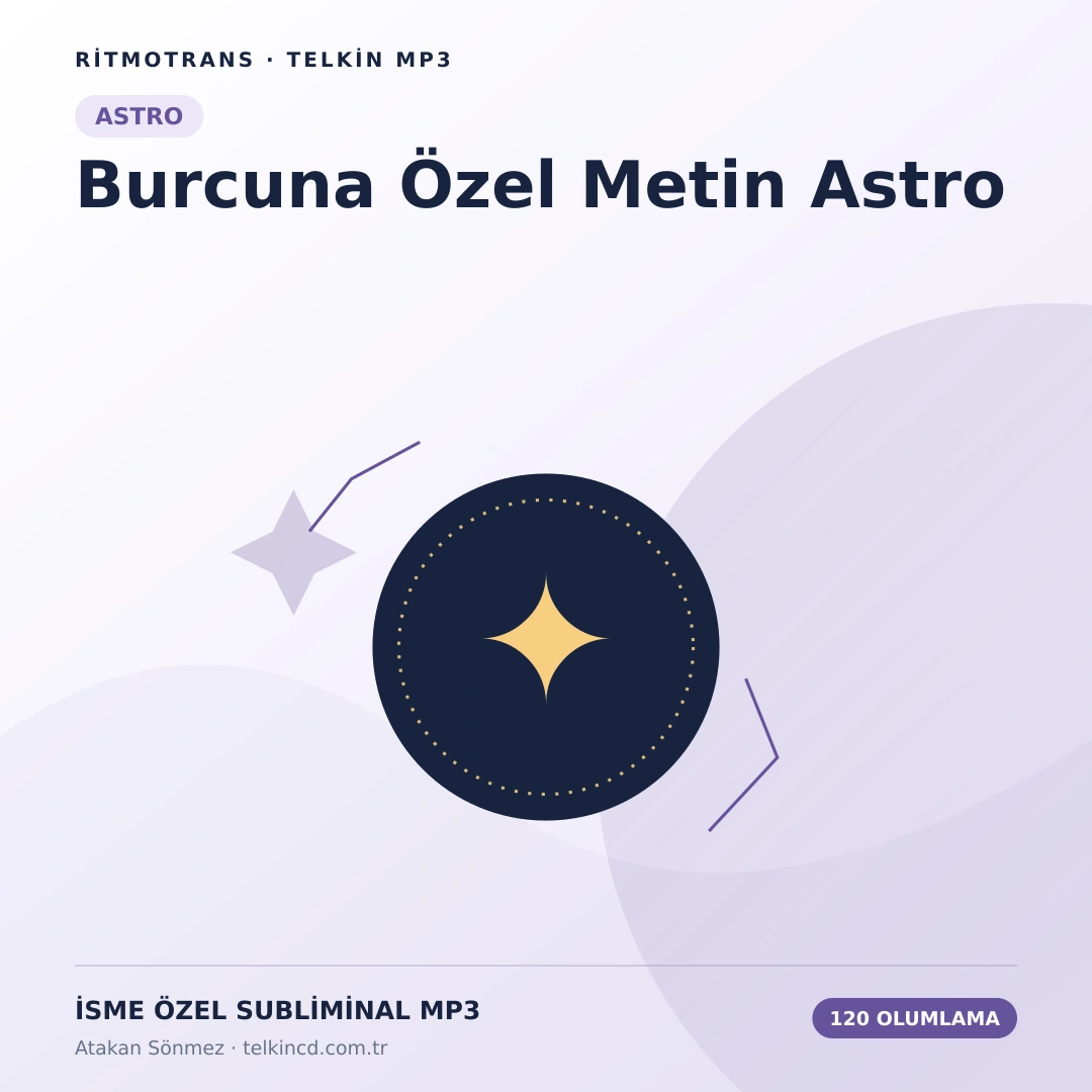 Burcuna Özel Metin 120 Olumlamalı Astro | İsme Özel Telkin MP3