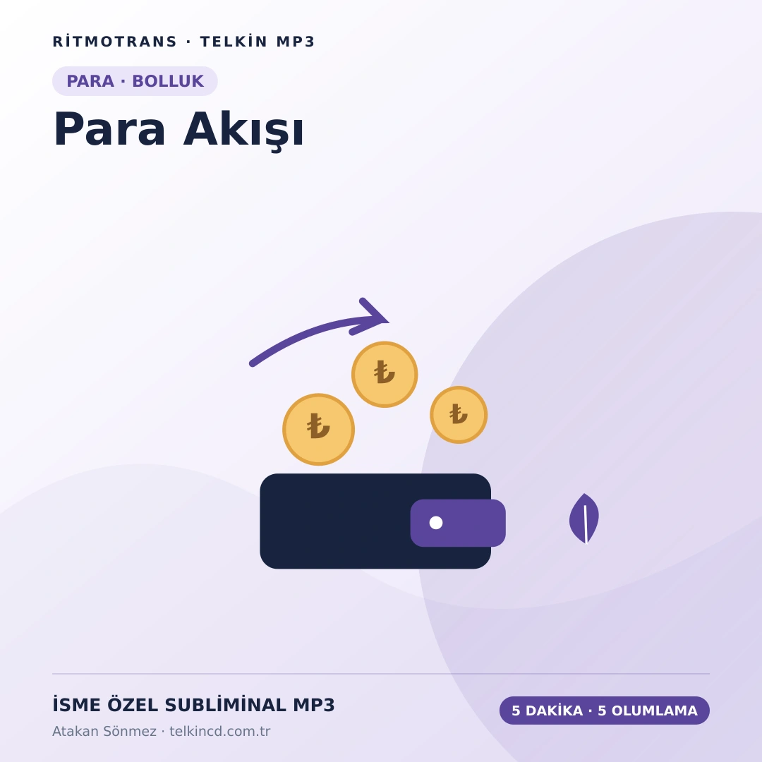 Para Akışı 5 Dakikada 5 Olumlama | İsme Özel Telkin MP3