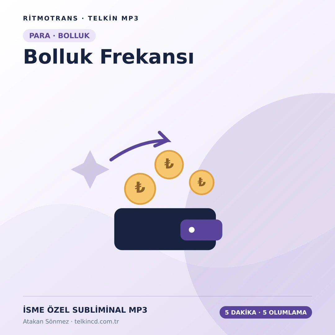 Bolluk Frekansı 5 Dakikada 5 Olumlama | İsme Özel Telkin MP3